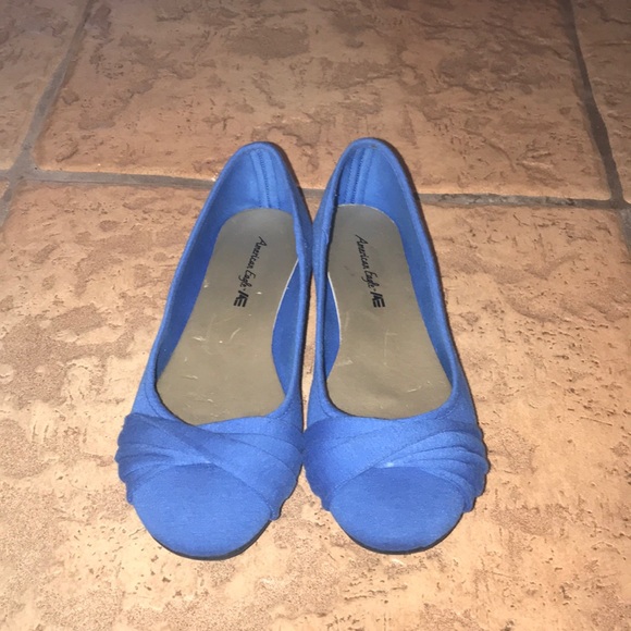 American Eagle Size 9 Blue Flats - Picture 4 of 8
